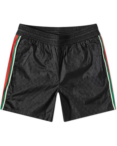 Gucci Gg Jaquard Swim Shorts - Black