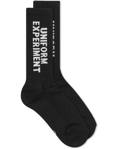 Uniform Experiment Logo Socks - Black