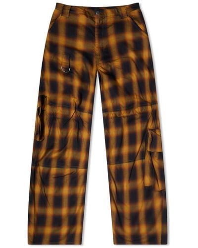 Collina Strada Lawn Cargo Trousers - Brown