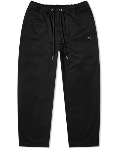 A Bathing Ape One Point Easy Chino Trousers - Black