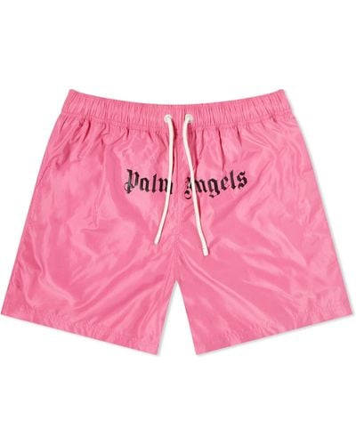 Palm Angels Logo Swim Shorts - Pink