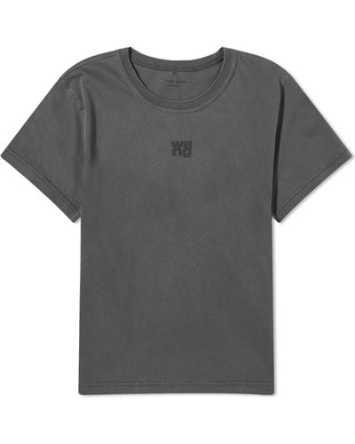 Alexander Wang Essential Logo T-Shirt - Grey