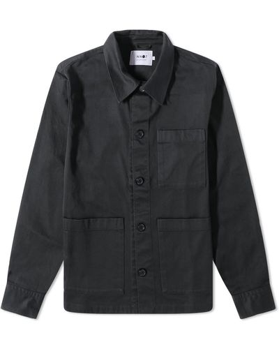 NN07 Ib Twill Chore Jacket - Black