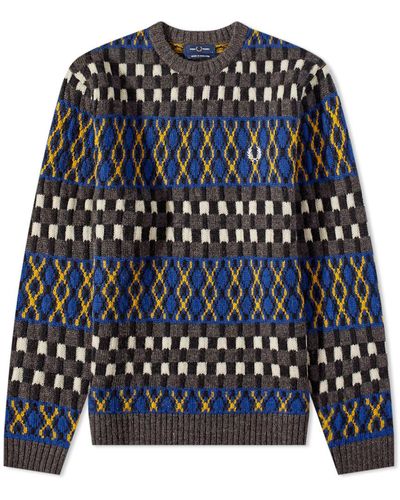 Fred Perry Fair Isle British Wool Sweater - Multicolor