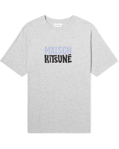 Maison Kitsuné Surf Club Comfort T-Shirt - Grey