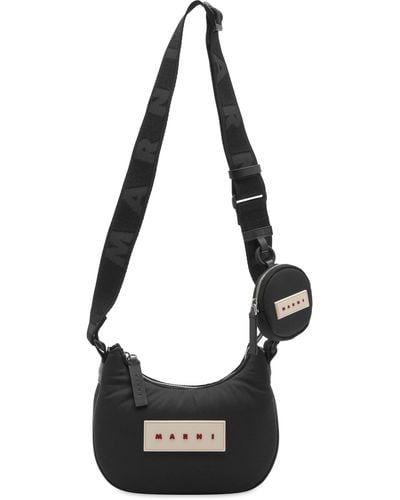 Marni Nylon Cross Body Bag - Black