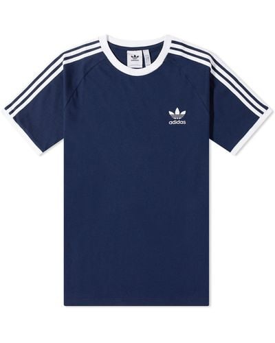 adidas 3 Stripe T-Shirt - Blue