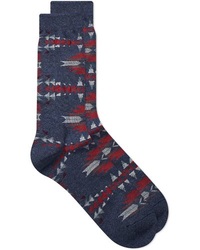 Anonymous Ism Native Crew Sock - Blue
