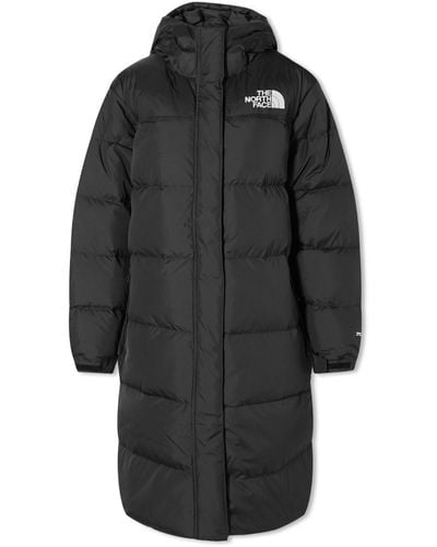 The North Face Nuptse Long Puffer Parka Jacket - Black