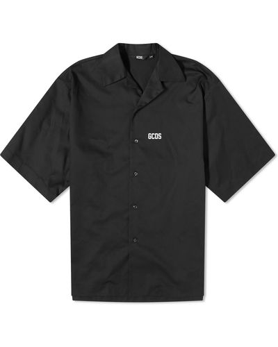Gcds Low Band Logo Bowling Shirt - Black
