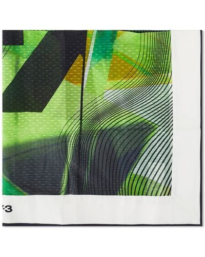 Y-3 All Over Print Scarf - Green