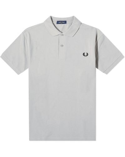 Fred Perry Plain Polo Shirt - Gray