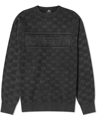 PATTA Purl Ribbed Knit - Grey