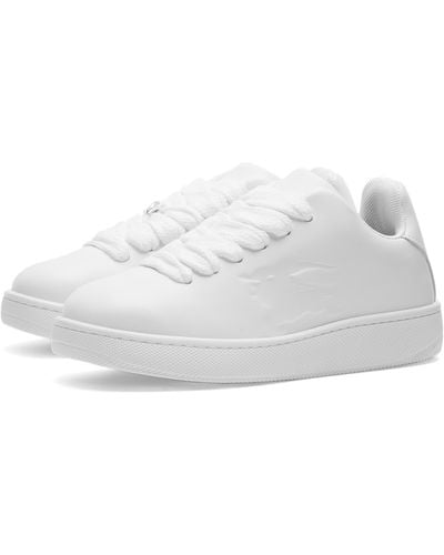Burberry Ekd Embossed Sneakers - White