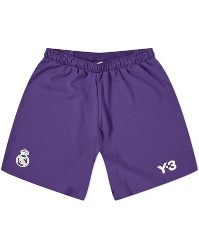Y-3 X Real Madrid 4Th Jersey Shorts - Purple
