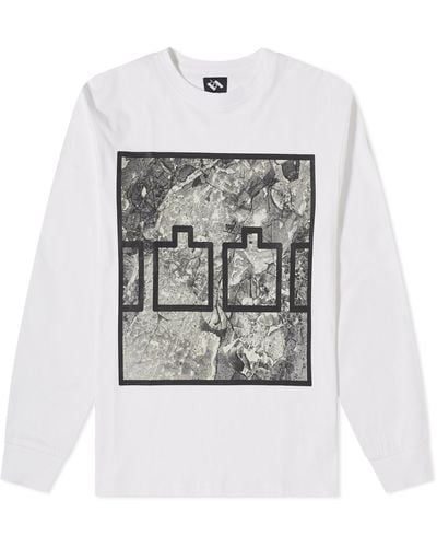 The Trilogy Tapes Block Ice Long Sleeve T-Shirt - Grey