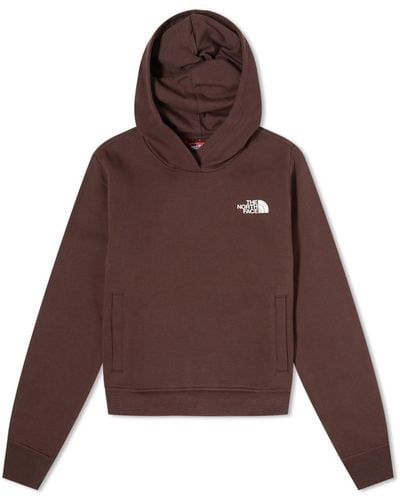 The North Face Nuptse Face Hoodie - Brown