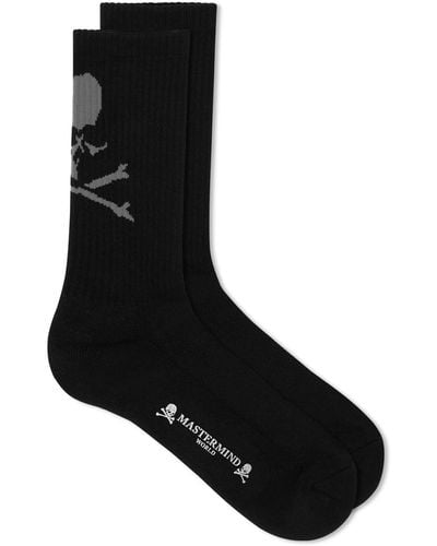 MASTERMIND WORLD Regular Skull Socks - Black