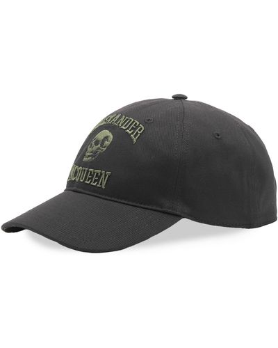 Alexander McQueen Varsity Skull Logo Cap - Black
