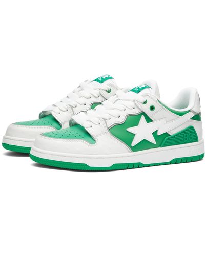 A Bathing Ape Sk8 Sta Trainers - Green