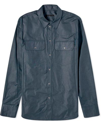 Helmut Lang Classic Western Shirt - Blue