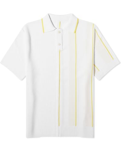 Jacquemus Juego Knitted Polo Shirt - White