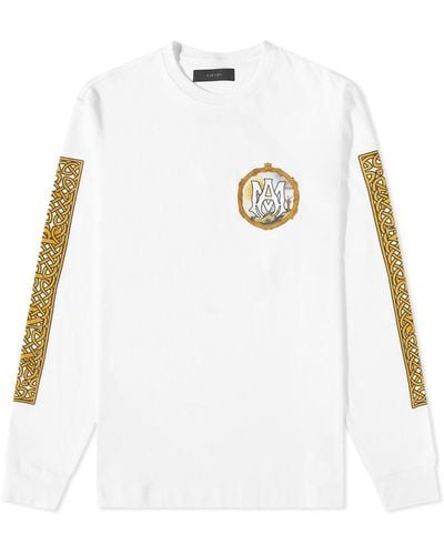 Amiri Long Sleeve Alchemy Frame T-Shirt - White