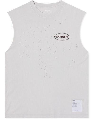 Satisfy Mothtech Muscle T-Shirt - White