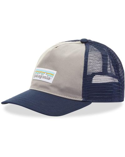 Patagonia P6 Label Trucker Hat - Blue