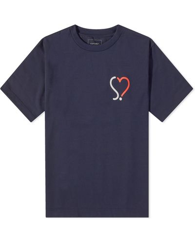 Sophnet Heart T-shirt - Blue