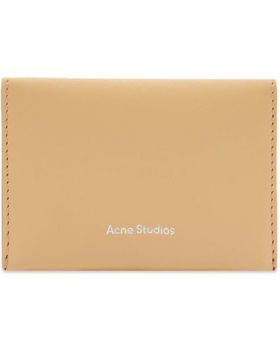 Acne Studios Flap Card Holder - Natural