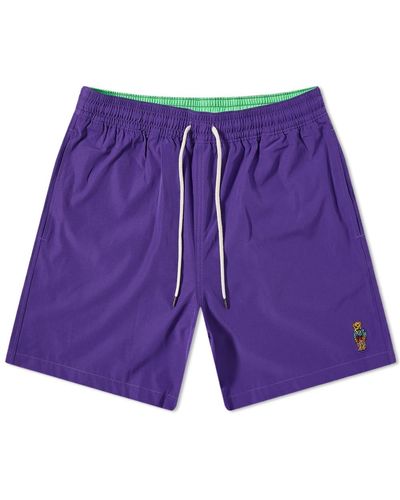 Polo Ralph Lauren Bear Swim Shorts - Purple
