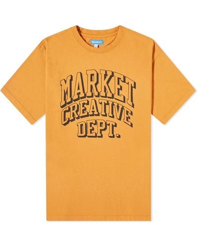 Market Creative Dept Arc T-Shirt - Orange