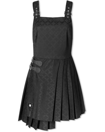 Charles Jeffrey Charles Jeffrey Mini Kilt Dress - Black