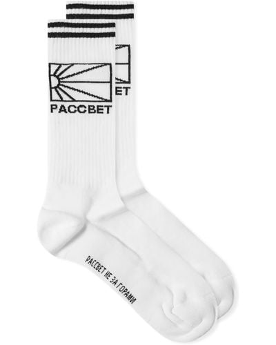 Rassvet (PACCBET) Logo Socks - White