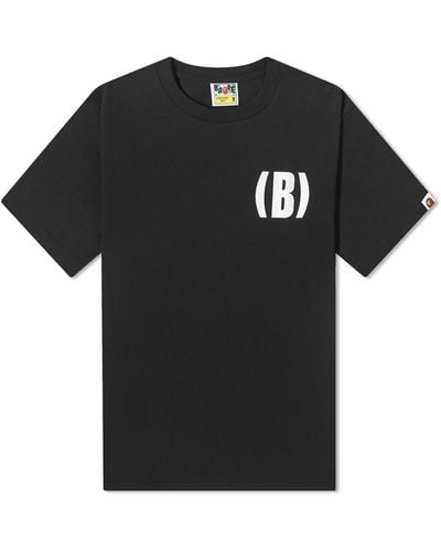 A Bathing Ape B One Point T-Shirt - Black