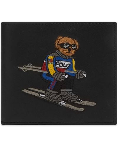 Polo Ralph Lauren Ski Bear Bifold Wallet - Black