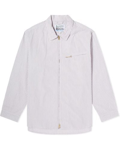 Garbstore Grande Zip Stripe Shirt - White