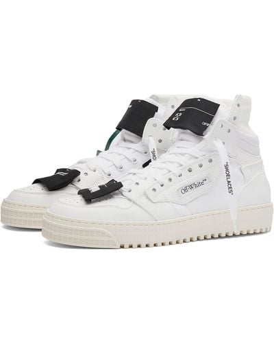 Off-White c/o Virgil Abloh Off- 3.0 Off Court Calf Leather Trainers - Black