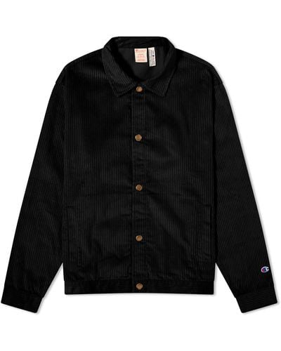 Champion Corduroy Shirt Jacket - Black