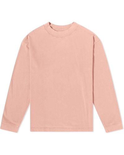 Acne Studios Long Sleeve Enick Vintage T-Shirt - Pink