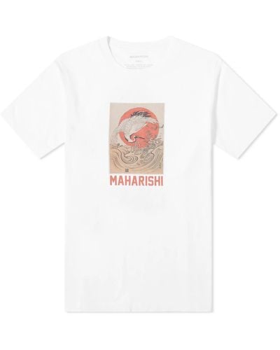 Maharishi Water Peace Crane T-Shirt - White
