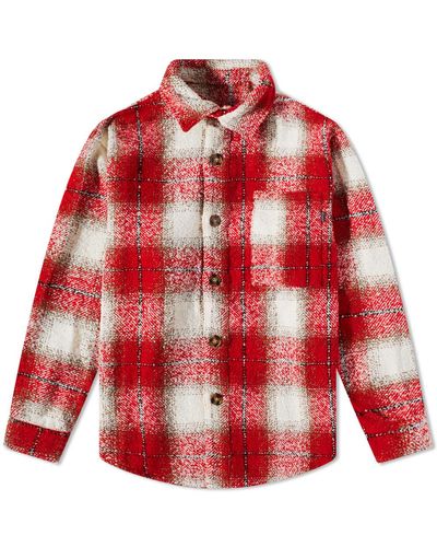 Fucking Awesome Heavy Flannel Overshirt - Red