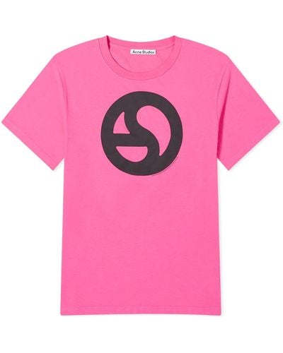 Acne Studios Everest Logogram T-Shirt - Pink