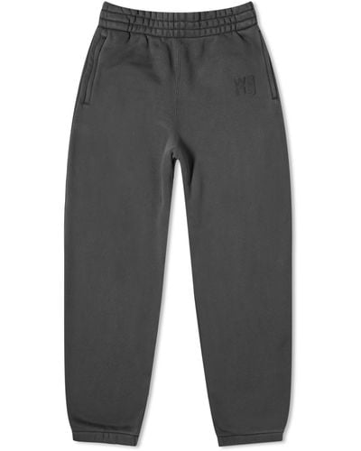 Alexander Wang Essential Terry Logo Sweat Pants - Gray