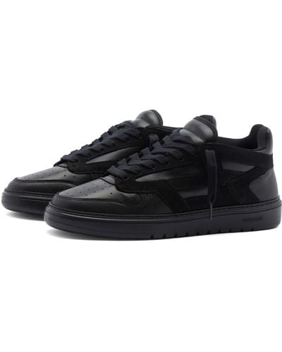 Represent Reptor Leather Sneakers - Black