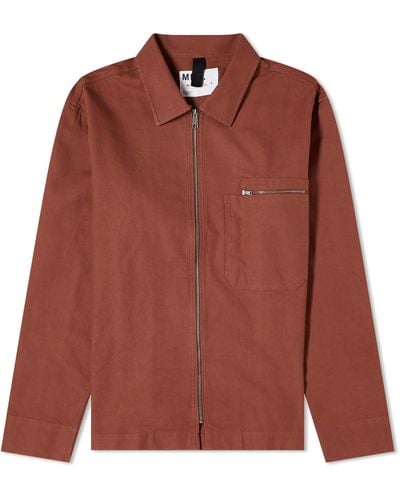 MHL by Margaret Howell Zip Overshirt - Red