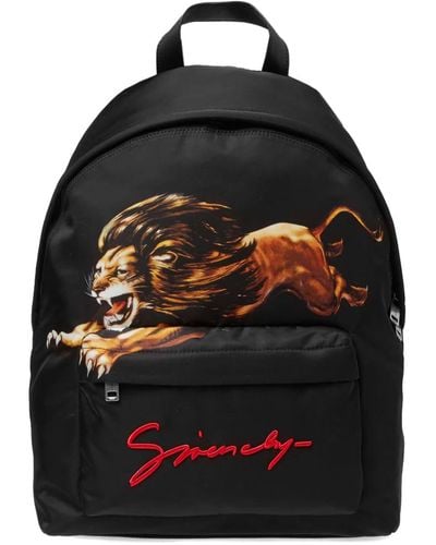 Givenchy Lion Print Backpack - Black