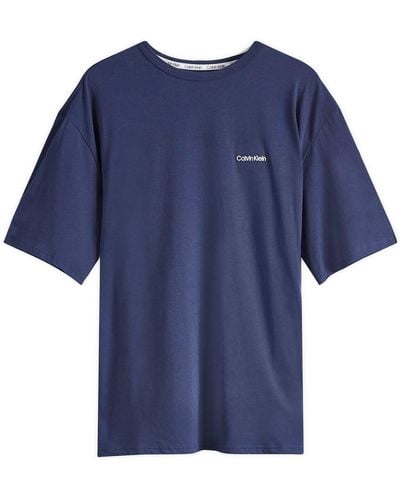 Calvin Klein Crew Neck Lounge T-Shirt - Blue