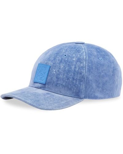 Loewe Patch Logo-embellished Cotton-blend Baseball Cap - Blue